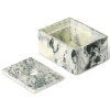 Container de depozitare MIST 10 x 7,5 cm, alb / verde, rășină, ferm LIVING