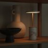 Lampă de masă portabilă ASTERIA MOVE 25 cm, alb, marmură, Umage