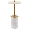 Lampă de masă portabilă ASTERIA MOVE 25 cm, alb, marmură, Umage