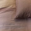 215328 3 jednoluzkove povleceni sashiko 140 x 200 cm hneda bavlneny saten kardol