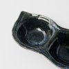 216641 2 miska na omacku triple pod 3 x 40 ml modra keramika mij