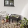 218114 1 stojan na kvetiny simply grow 80 x 63 cm cerna ocel eva solo