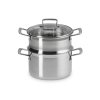 223287 naparovaci hrnec classic 20 cm 4 l stribrna nerezova ocel le creuset