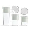 226209 6 doza na potraviny flip storage sada 3 ks zelena plast lekue