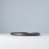 227226 1 jidelni talir asphalt slab 24 cm cerna keramika mij